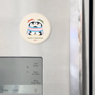 Benutzerdefinierte Kuschel-Trans-Pinguine Weihnach Magnet