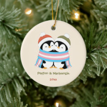 Benutzerdefinierte kuschelige Trans-Pinguine Weihn