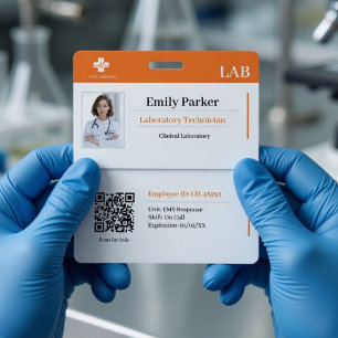 Benutzerdefinierte Lab-ID-Ausweisvorlage Ausweis