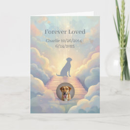Benutzerdefinierte Labrador Retriever Rainbow Brid Karte