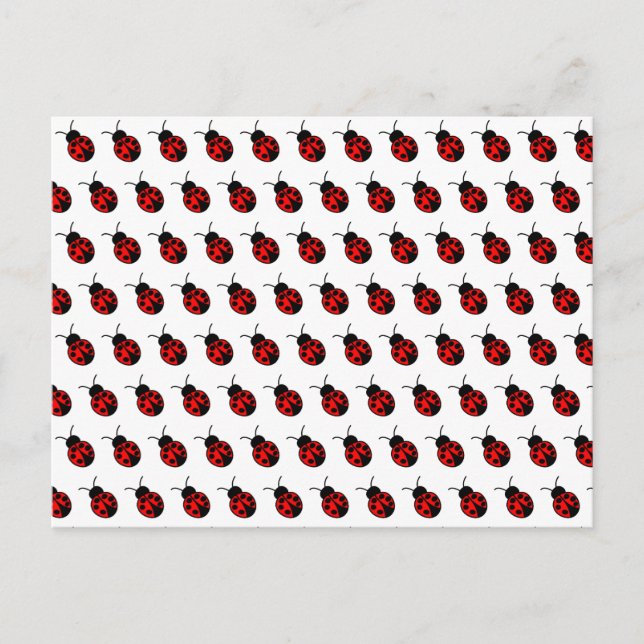 Benutzerdefinierte Ladybugs-Postkarte Postkarte (Vorderseite)