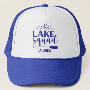 Benutzerdefinierte Lake Squad Vibes Urlaub Camping Truckerkappe