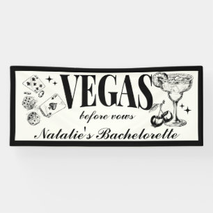 Benutzerdefinierte Las Vegas Junggesellinnenparty Banner