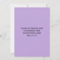 Benutzerdefinierte Lavendel-Lila 5" x7" flache Ein