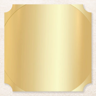 Benutzerdefinierte legante Template Imitate Gold M Untersetzer