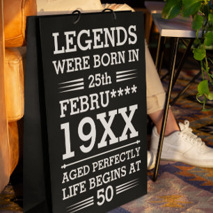 Benutzerdefinierte Legenden waren im Datumsmonatsa Mittlere Geschenktüte
