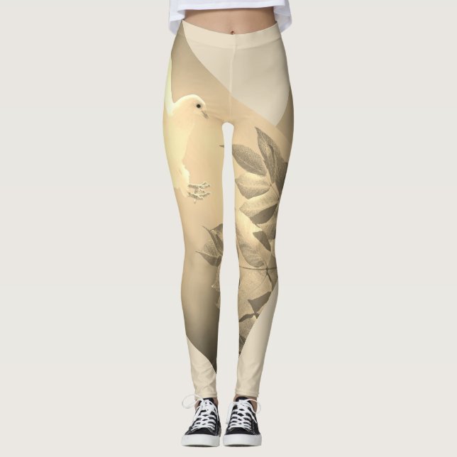 Benutzerdefinierte Leggings DOVE (Vorderseite)