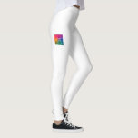 Benutzerdefinierte Leggings Fügen Sie hier Ihr Fir<br><div class="desc">Fügen Sie Ihr Logo für den Textnamen moderne,  elegante Template-weiße Leggings.</div>