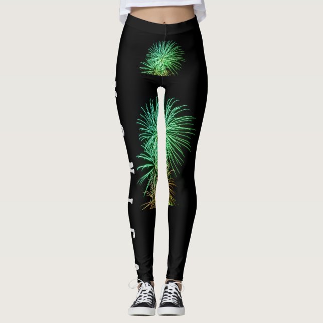 Benutzerdefinierte Leggings für die Wiederholung v (Vorderseite)