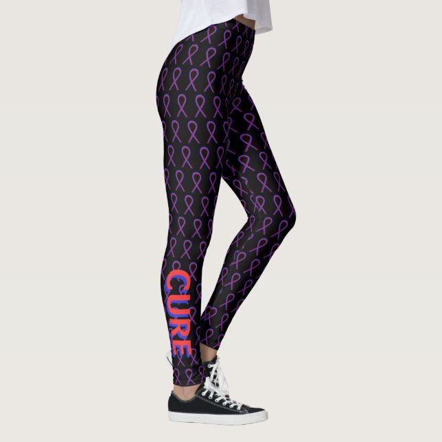 Benutzerdefinierte Leggings für Red and Blue Aware (Rechts)