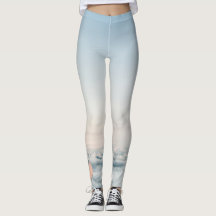 Benutzerdefinierte Leggings Wolken mit Monogramm