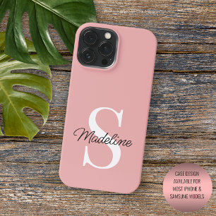 Benutzerdefinierte leichte Dusty-Rose Pfirsichfarb iPhone 13 Pro Max Hülle