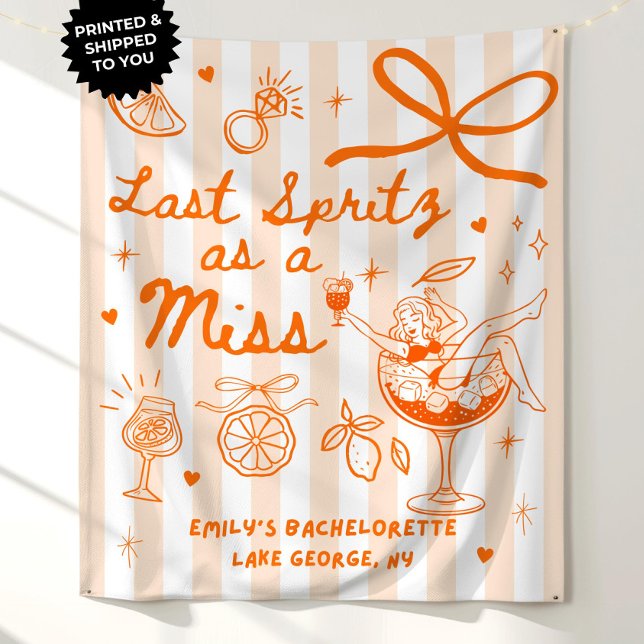 Benutzerdefinierte letzte Spritzer als Fräulein Ju Wandteppich (Von Creator hochgeladen)