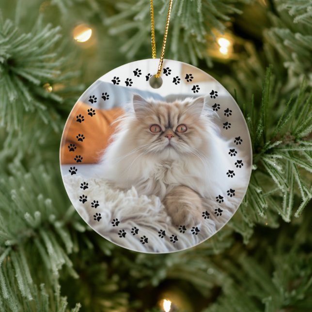 Benutzerdefinierte Liebe des Foto-Memory-Pads Druc Keramik Ornament (Baum)