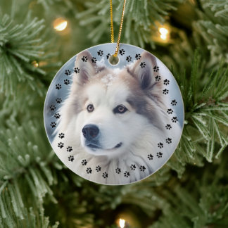 Benutzerdefinierte Liebe des Foto-Memory-Pads Druc Keramik Ornament