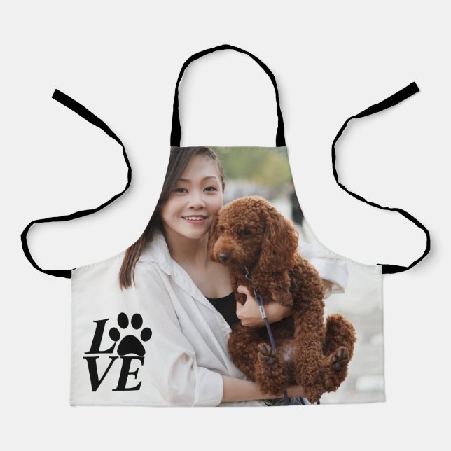 Benutzerdefinierte LIEBE Druckmaschine Schürze - H (Vorderseite)