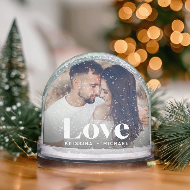 Benutzerdefinierte Liebe Foto Snow Globe mit mehre Schneekugeln (Von Creator hochgeladen)