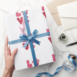 Benutzerdefinierte Liebe Hunde Liebhaber Name Geschenkpapier