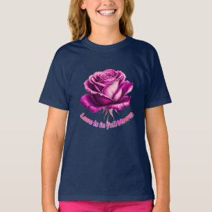 Benutzerdefinierte Liebe in voller Blüte Rose Vale T-Shirt