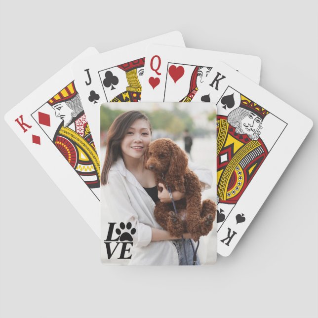 Benutzerdefinierte LIEBE - Pay-Ping-Karten Spielkarten (Rückseite)