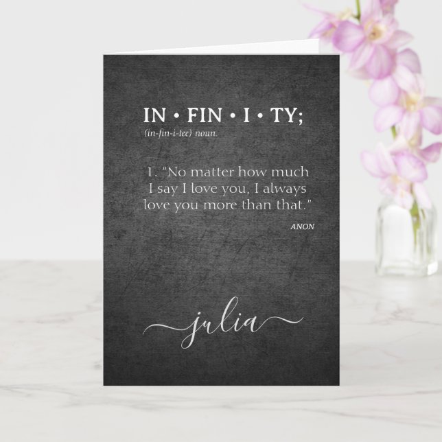 Benutzerdefinierte Liebe: Sie erhalten mehr Wörter Karte (Orchidee)