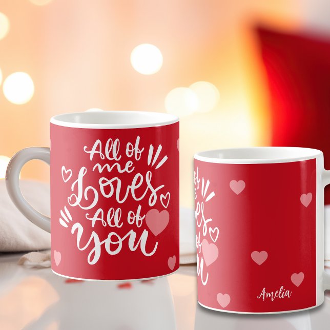 Benutzerdefinierte Liebesbotschaft Herzen Personal Kaffeetasse (Von Creator hochgeladen)