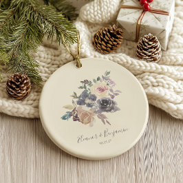 Benutzerdefinierte Lila Gastgeschenk Hochzeit für Keramik Ornament