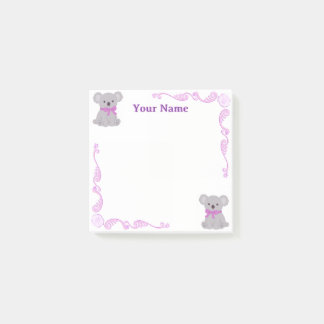 Benutzerdefinierte lila Koala-Filigran-Post-it-Not Post-it Klebezettel