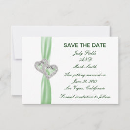 Benutzerdefinierte Limone Herzkarte Save the Date Einladung