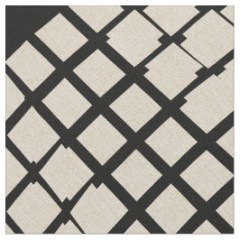 Benutzerdefinierte Linenschwarz Abstrakt überprüft Stoff