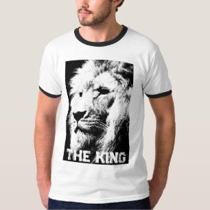 Benutzerdefinierte Lion Face Mens Template Elegant T-Shirt