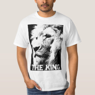 Benutzerdefinierte Lion Face Template Mens Elegant T-Shirt