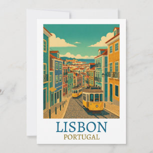 Benutzerdefinierte Lissabon Portugal Vintage Reise
