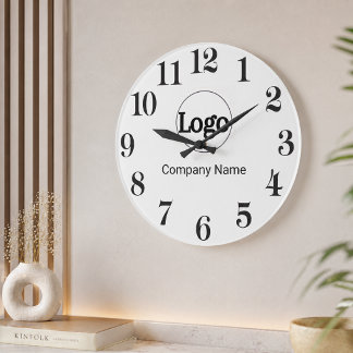 Benutzerdefinierte Logo-Branding-Unternehmens-Werb Große Wanduhr