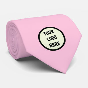Benutzerdefinierte Logo Firma Rosa Geschäft Untern Krawatte