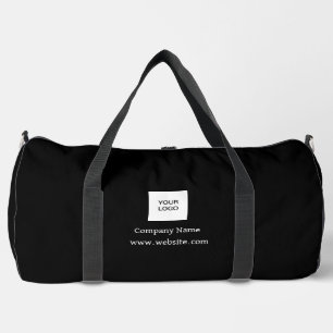 Benutzerdefinierte Logo Firma Schwarz Geschäft Unt Duffle Bag
