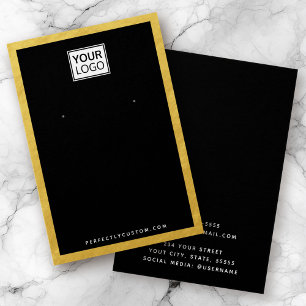 Benutzerdefinierte Logo-Imitate Goldstreifen-Ohrau