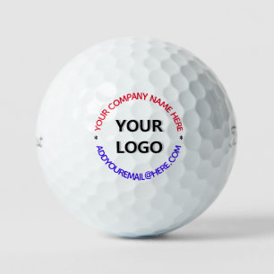 Benutzerdefinierte Logo Name Info Farbe Werbung Go Golfball