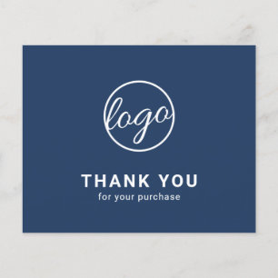 Benutzerdefinierte Logo Navy Blau Budget Danke Kar