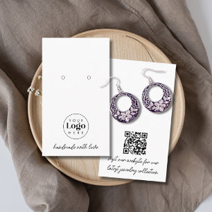 Benutzerdefinierte Logo-QR-Code-Schmuck-Ohrring-Di Visitenkarte