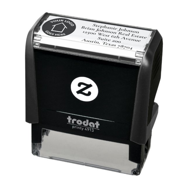 Benutzerdefinierte Logo-Rücksendeadresse von Real  Permastempel (Produkt)