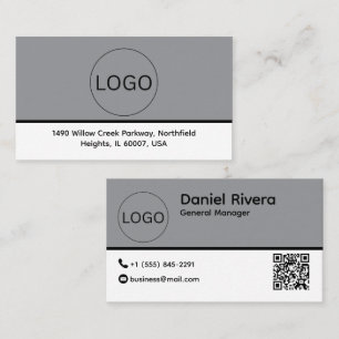 Benutzerdefinierte Logo und QR-Code Visitenkarte