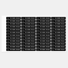 Benutzerdefinierte Logo- und Text-Bekleidungsmarke