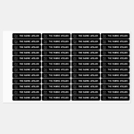 Benutzerdefinierte Logo- und Text-Bekleidungsmarke Etiketten