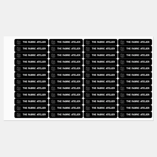 Benutzerdefinierte Logo- und Text-Bekleidungsmarke Etiketten (Blatt)