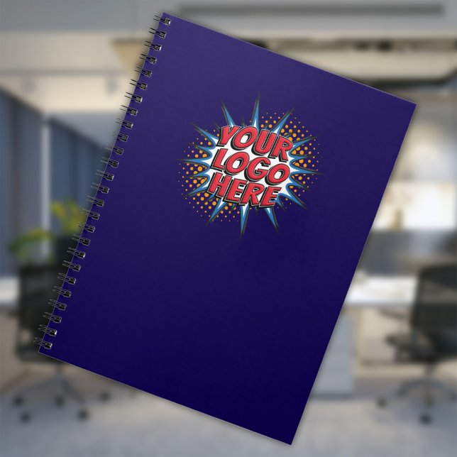 Benutzerdefinierte Logo-Upload - Business Blue Notizblock (Von Creator hochgeladen)