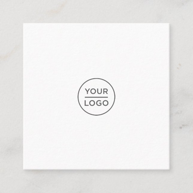 Benutzerdefinierte Logo-Visitenkarten für soziale  Quadratische Visitenkarte (Vorderseite)