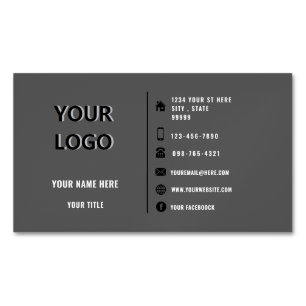 Benutzerdefinierte Logos Moderne Gestaltung Ihrer Magnetische Visitenkarte