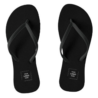 Benutzerdefinierte Logos Schwarze Corporate Flip F Flops