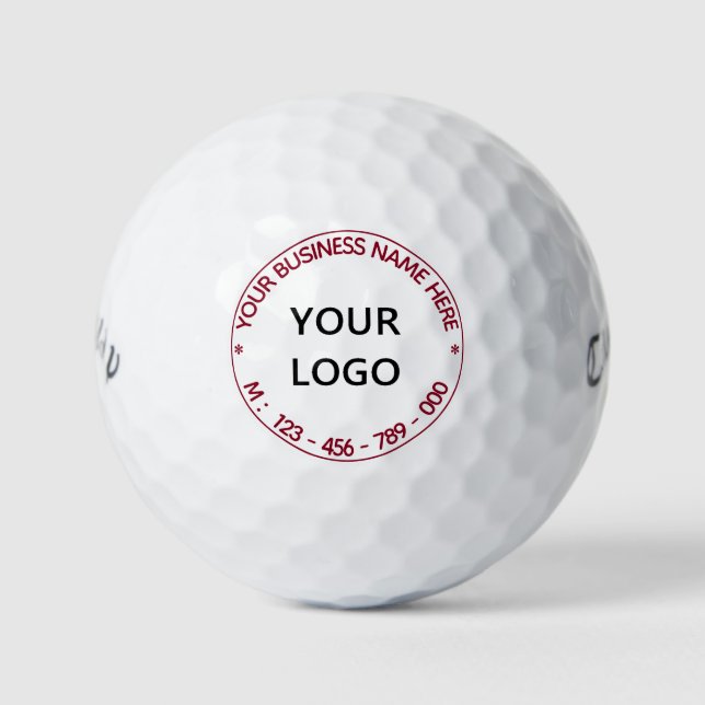 Benutzerdefinierte Logos und Personalisierte Brief Golfball (Vorderseite)